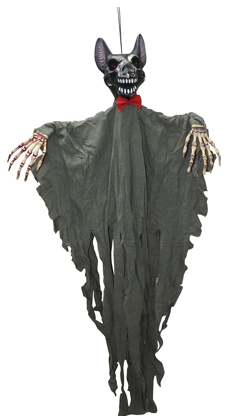 My Party Suppliers Jagmag Halloween Hanging Ghost Hanging Ghost Decoration PropsHanging Ghost Witch Horror Electric Luminous Ghost Sound Control for Halloween Party Scary Props  - Image 4