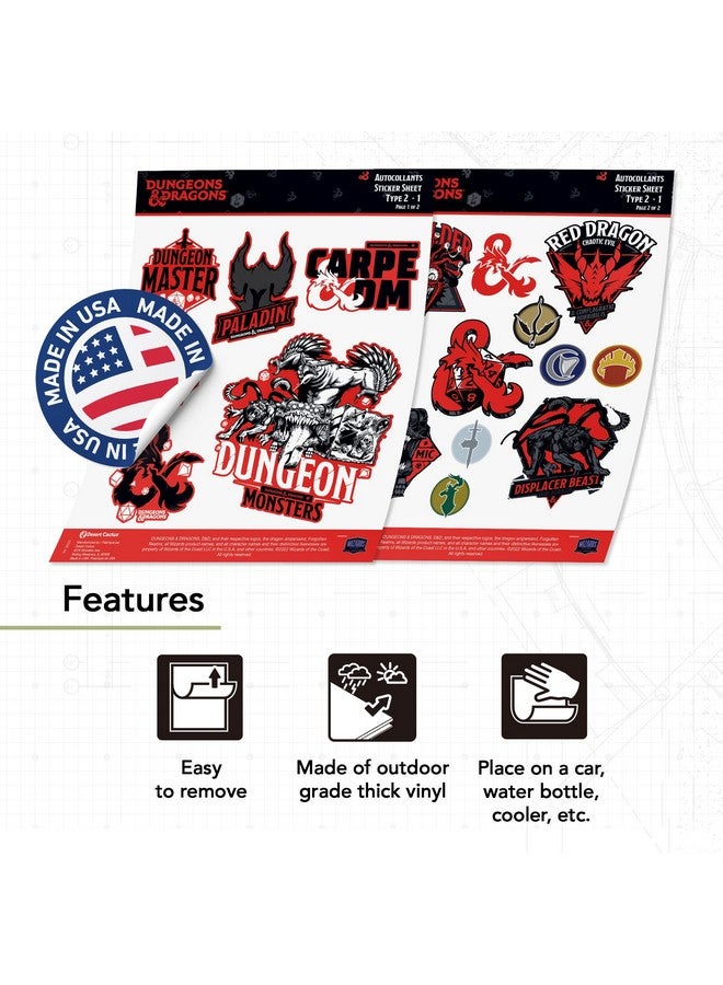 Desert Cactus Dungeons & Dragons Stickers D&D Decal Laptop Water Bottle Car Scrapbook Vinyl Decorations Birthday Favor Party Supplies (21) - Image 5