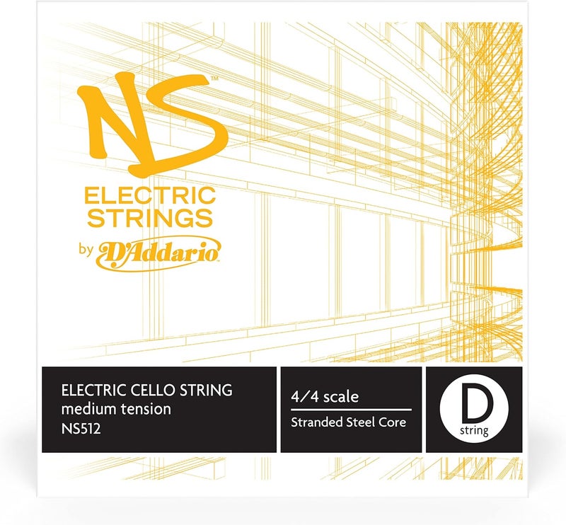 D'Addario NS Electric Cello Single D String, 4/4 Scale, Medium Tension - Image 2