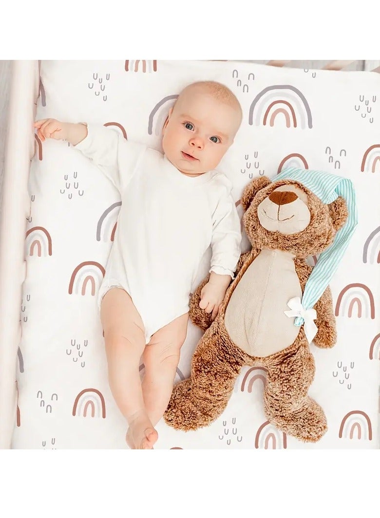 Gonice 2pcs Baby Bassinet Sheets, Baby Bedside Oval, Rectangle Pads - Image 4
