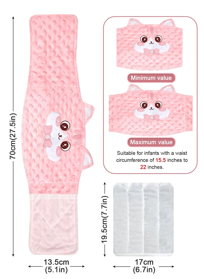 URbazaar Baby Colic and Gas Relief - Heated Tummy Wrap for Newborns Belly Relief by Soothing Warmth, Baby Heating Pad Swaddling Belt Relief & Soothe Gas, Colic and Upset Stomach for Fussy Infants - Image 4