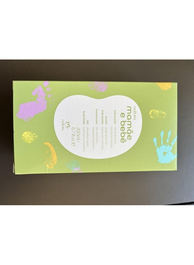 natura - Mamãe e Bebê Baby Fast Absorbing Moisturizer - 100% Vegan - Vegetable Oil & Cupuaçu Butter - 98.8% Natural Origin - All Skin Types - Cruelty Free - Baby Essentials - 6.7 fl oz (200ml) - Image 4