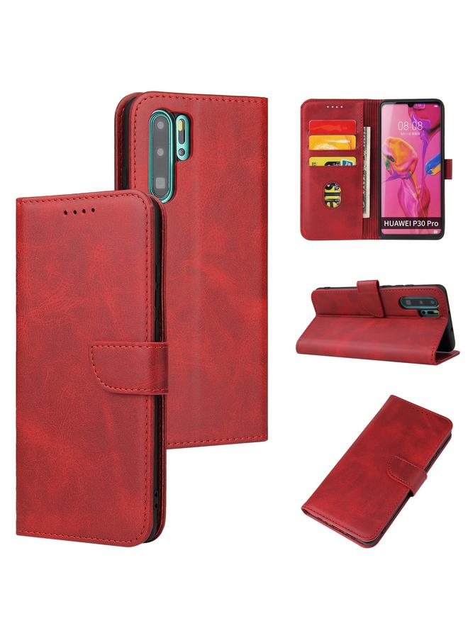 Zaboon Case For Huawei P30 Pro Calf Texture Buckle Horizontal Flip Leather Case with Holder & Card Slots & Wallet - Image 1