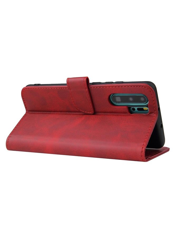Zaboon Case For Huawei P30 Pro Calf Texture Buckle Horizontal Flip Leather Case with Holder & Card Slots & Wallet - Image 4