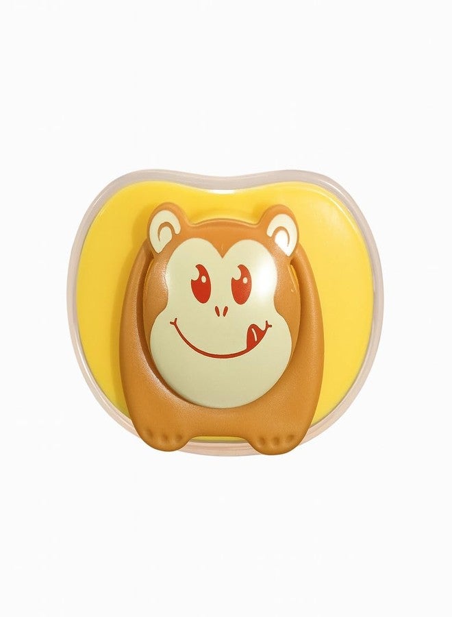 DTR Creation Cartoon Baby Pacifier – BPA-Free Silicone Nipple | Newborn Soother & Teething Aid | Turquoise & Brown Bear Design | 0 Months+ - Image 2