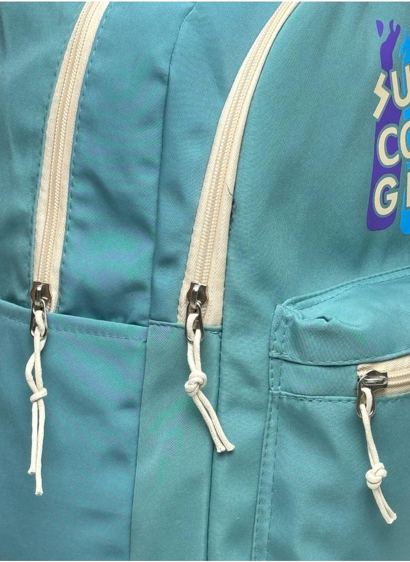 QSHOP Premium Quality School Backpack, Laptop Backpack, Waterproof Backpack, 3 Main Pockets Meet All Needs for Teenagers, Students, Women (32 * 25 * 13cm)  - Image 4