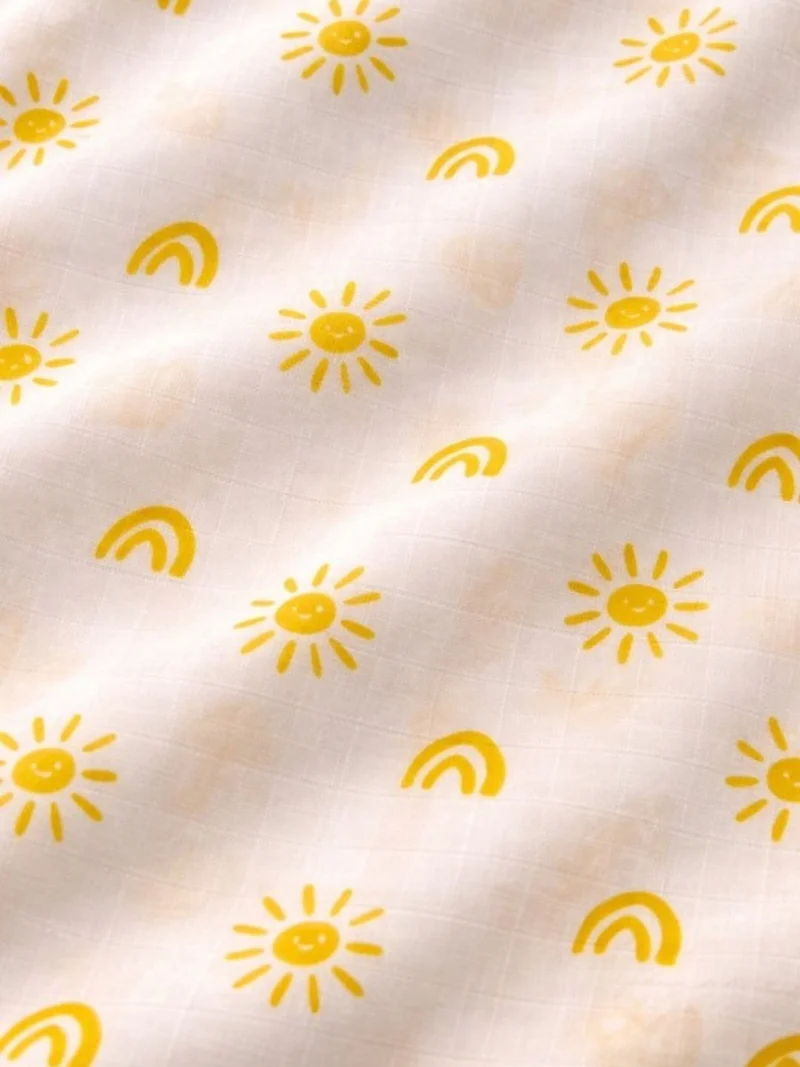 Nautinati Nautinati Baby Girls' Muslin 100% Cotton Pack of 2 All-over Print Woven Swaddles