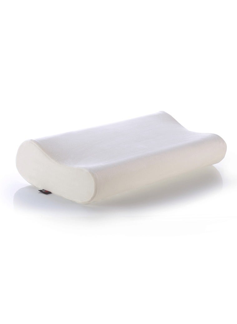 HT High quality German memory foam medical pillow to prevent neck pain, comfortable during sleep, light white - Image 1
