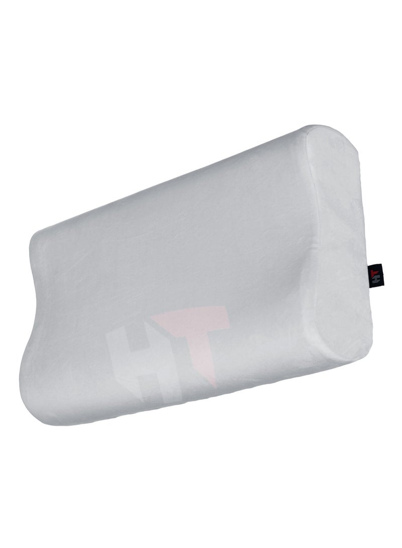 HT High quality German memory foam medical pillow to prevent neck pain, comfortable during sleep, light white - Image 4