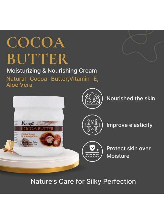 Feelhigh Cocoa Butter Moisturising and Nourishing cream 500ml Enriched with Natural cocoa Butter, Vitamin E And Aloe vera For All type of Skin - Image 2