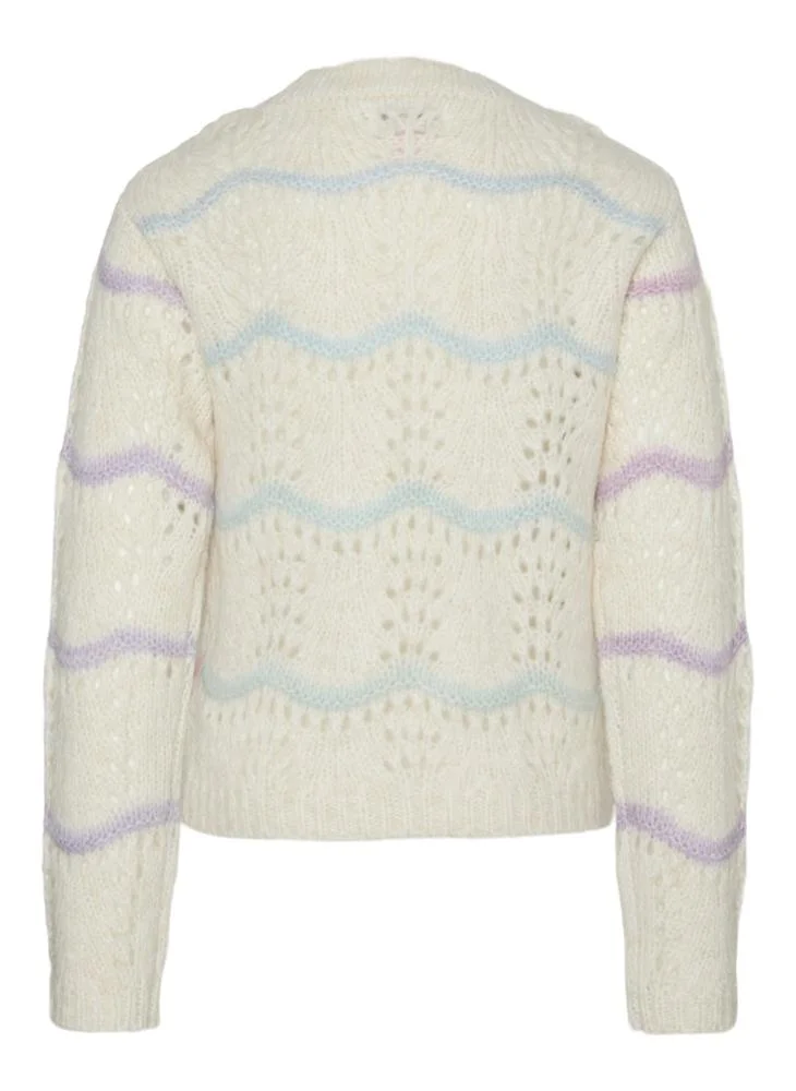 فيرو مودا جيرل Kids Crew Neck Knitted Swearters