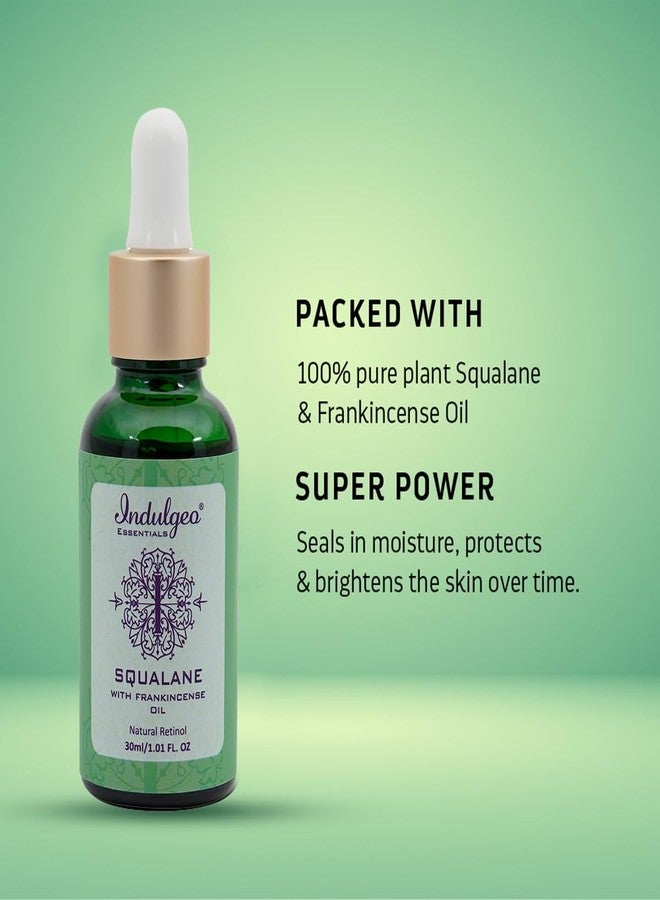 INDULGEO ESSENTIALS Squalane Skin Hydrator (Squalane With Plant Derived Retinol) 30Ml - 100% Pure Plant, Dull & Dry Skin-For All Skin Types - Image 3
