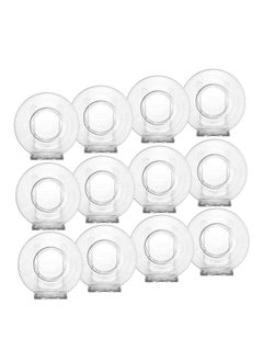 Dania 12-piece glass tea saucer set  - Image 3