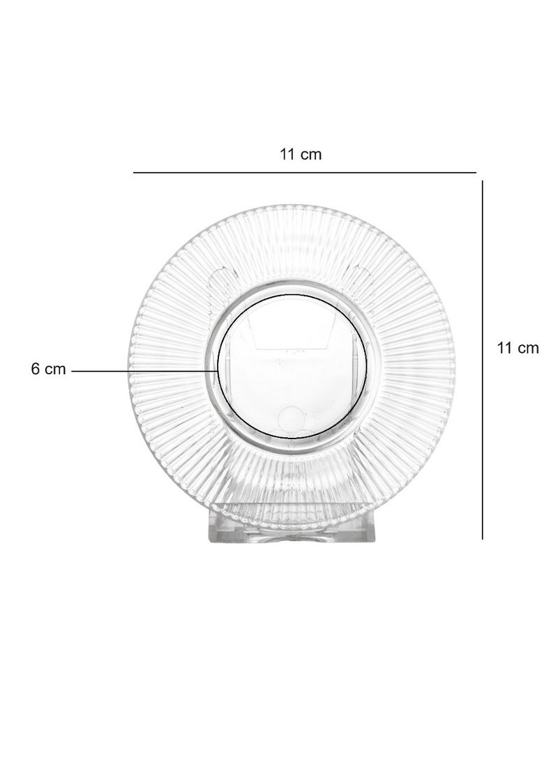 Dania 12-piece glass tea saucer set  - Image 4