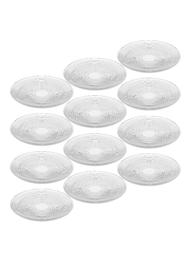 Dania ✨ 12-Piece Clear Glass Serving Set – Elegant Round Design for Serving Desserts and Fruits | 15cm Size ✨ - Image 4