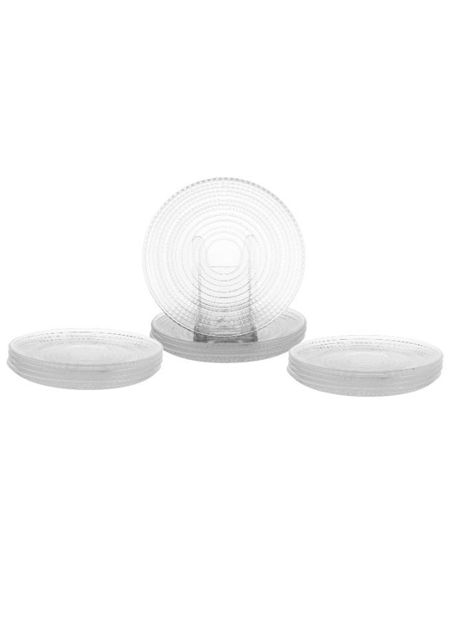 Dania ✨ 12-Piece Clear Glass Serving Set – Elegant Round Design for Serving Desserts and Fruits | 15cm Size ✨ - Image 5