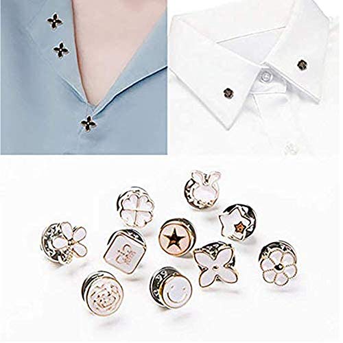 Asekonc 40 Style Cute Enamel Lapel Pin Set,Mini Brooch Pin Badges Cover Up Buttons for Women Shirts,Dresses,Cardigan Collar Safety Pins,Junk Charms Accessories Supplies DIY Crafts - Image 2