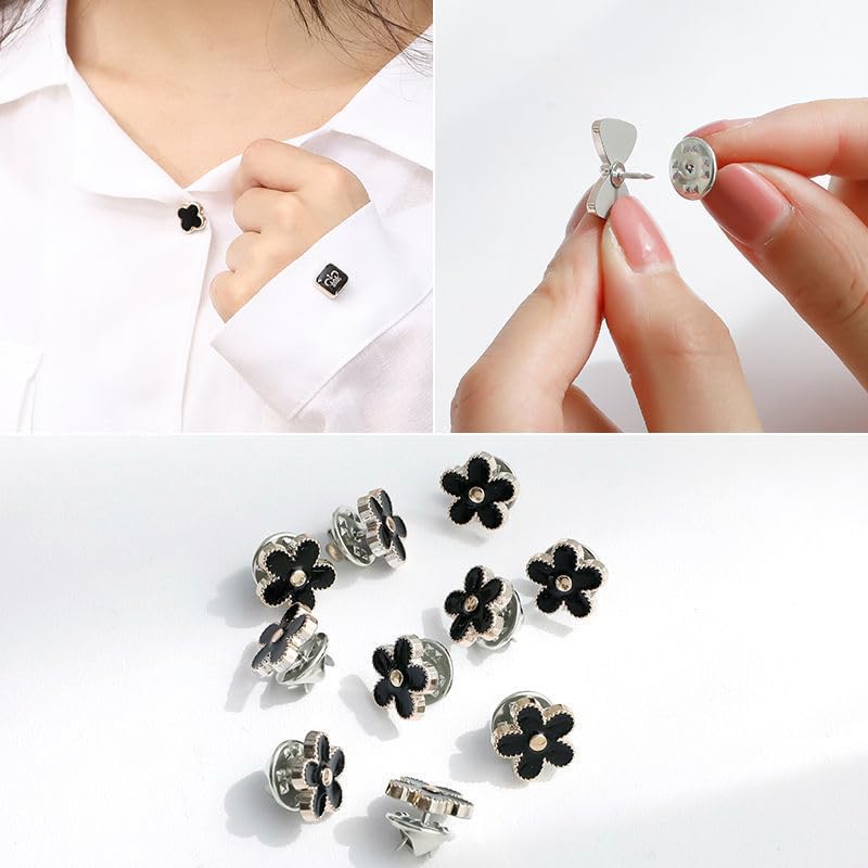 Asekonc 40 Style Cute Enamel Lapel Pin Set,Mini Brooch Pin Badges Cover Up Buttons for Women Shirts,Dresses,Cardigan Collar Safety Pins,Junk Charms Accessories Supplies DIY Crafts - Image 5