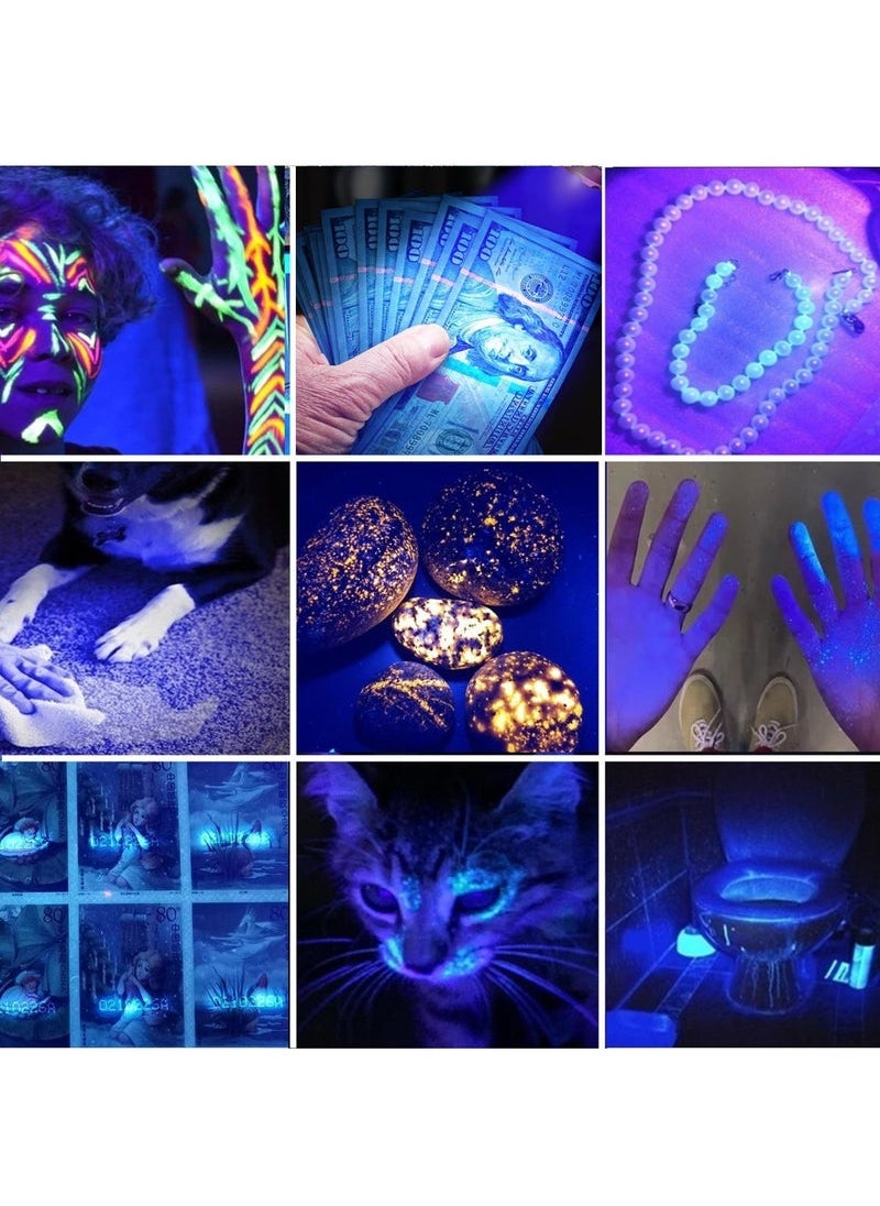 Generic - 60W High Power UV Flashlight Blacklight Cat Dog Urine Stain Tinea Ore Money Scorpion Marker Rechargeable Ultraviolet torch lamp - Image 1