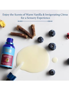 Blue Nectar Blue Nectar Manjistha Vitamin C Face Serum for Anti Wrinkle and Skin Firming | Advanced Anti Aging Formula with Power of Vit C and E | Face Serum for Glowing Skin with Radiant Berries  - Image 3