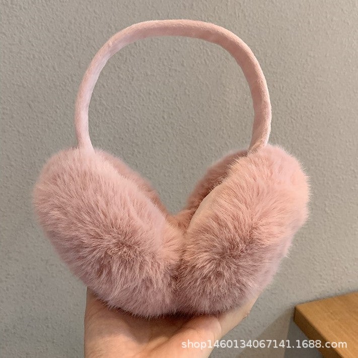 Korean Style Warm Earmuffs for Winter Korean powder 