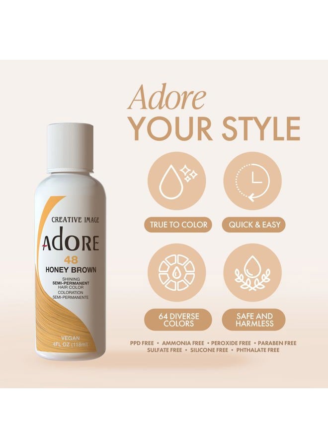 Adore Semi Permanent Hair Color - Vegan and Cruelty-Free Blue Hair Dye - 4 Fl Oz - 198 Powder Blue (Pack of 2) - Image 4