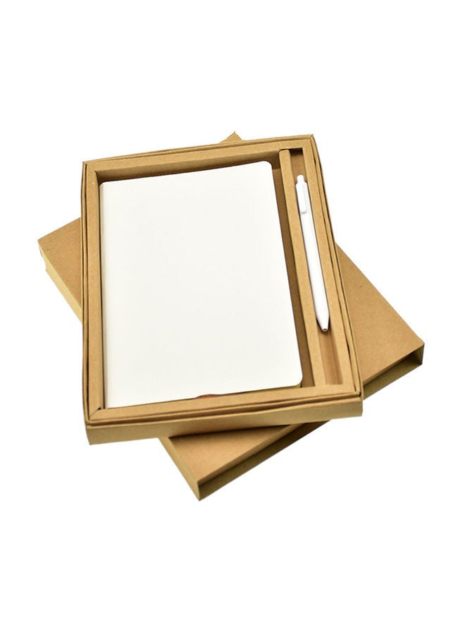 نيبمينينت طقم دفتر ملاحظات مقاس A5 مع قلم أبيض - Image 1