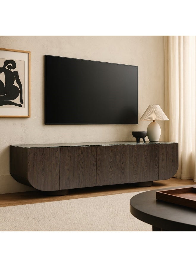 Baytonia Paula TV Table - Brown and Green - Image 1