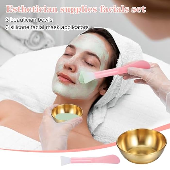 mekueeex 12 Pcs Facial Bowls Set for Estheticians Mixing Bowls with Spatula Facial Mask Mixing Kit for Spa & Home Use - Image 4