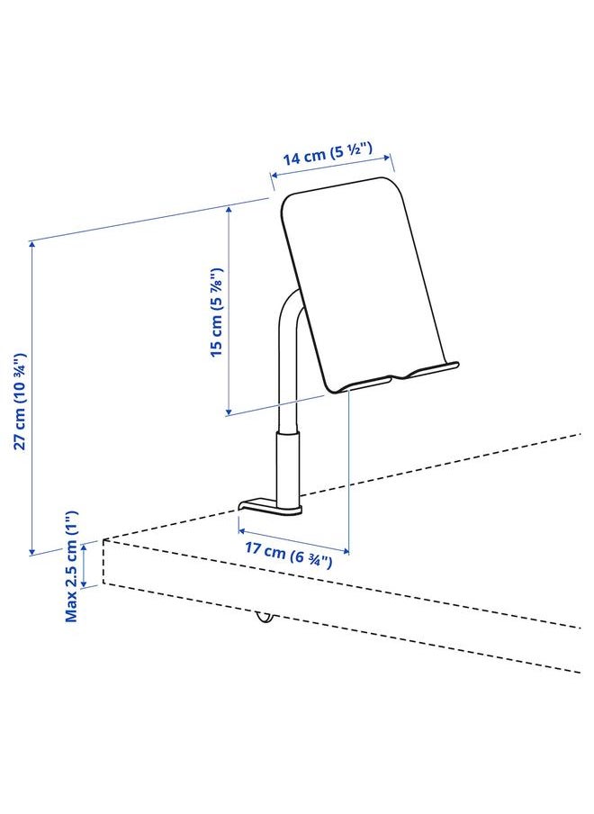 Green Tiger Phone/tablet holder, with clamp/light grey-green  - Image 4