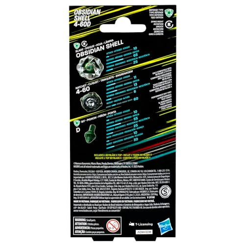 BeyBlade باي بليد إكس مجموعة حزمة مع قمة نوع الدفاع 4-60D؛ ألعاب/ألعاب تاكارا تومي الأصلية للمعارك للأولاد والبنات 8+ - Image 4