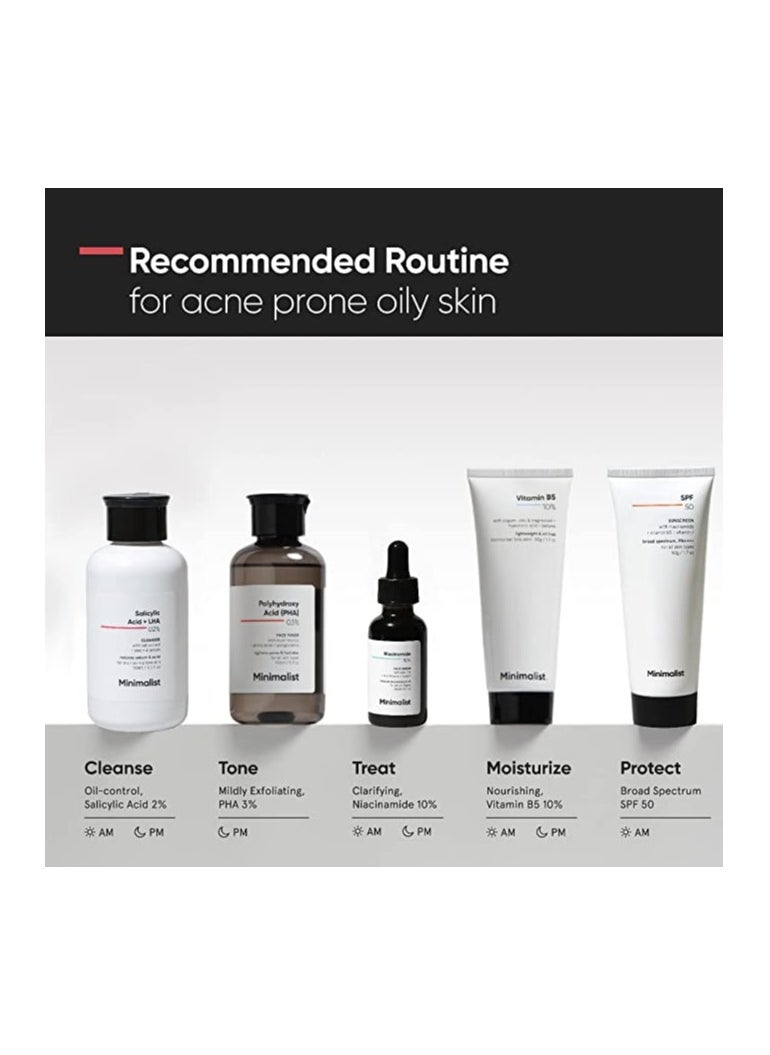 MINIMALIST - Minimalist 2% Salicylic Acid Face Wash for Oily, Acne Prone Skin (100 ml) - Image 1