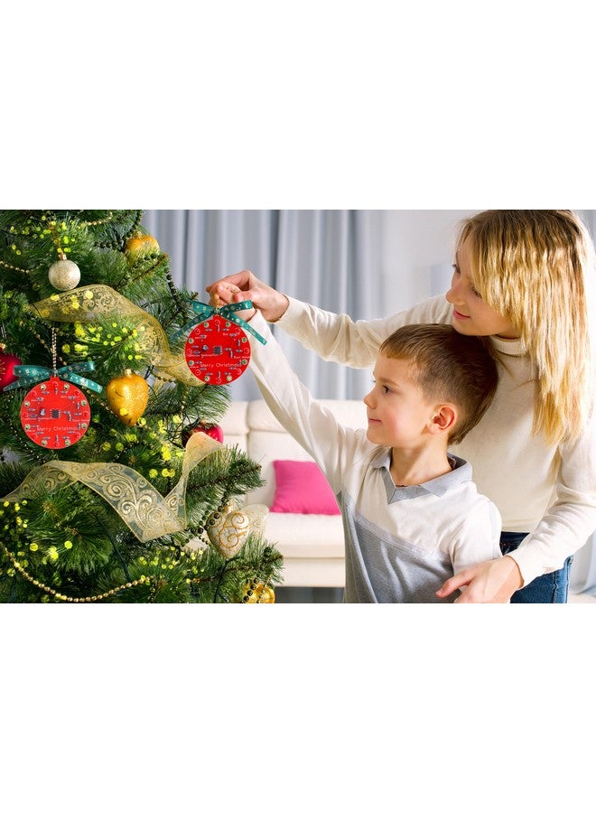 DIKAVS Beginner Learn To Solder Fun Kit : Led Christmas Tree Decoration Soldering Kit Red And Green Leds Blinking （2 Sets） - Image 2