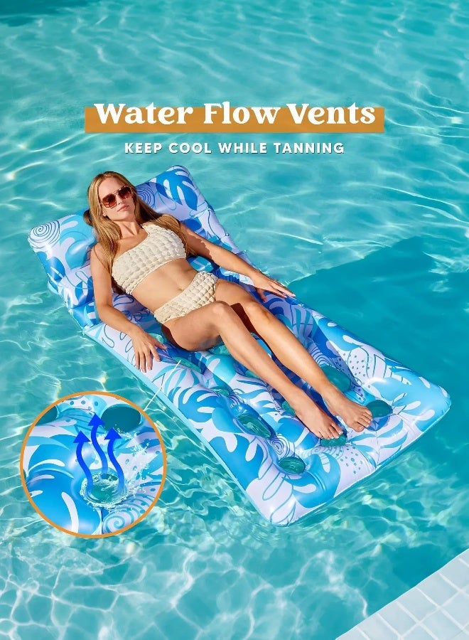Paka Rabbit Inflatable Pool Float Chair Lounge for Floating, Inflatable Pool Float Hammock, Multi-Purpose Water Hammock with Arm, Inflatables Pool Rafts Bed for Swimming Pool Beach Sea - Image 4