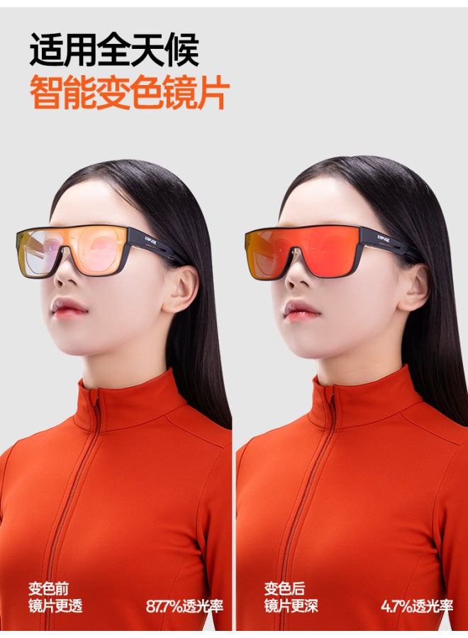 KAPVOE Sports Cycling Myopia Set Photochromic Anti-uv Outdoor Running Mountaineering Hiking - Image 3