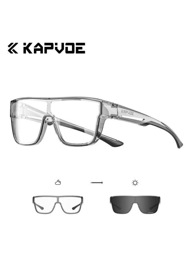 KAPVOE Sports Cycling Myopia Set Photochromic Anti-uv Outdoor Running Mountaineering Hiking - Image 1