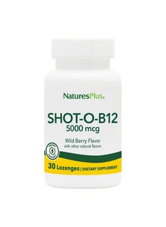 Nature's Plus Shotob12 Lozenges Wild Berry 5000 Mcg 30 Lozenges  - Image 1