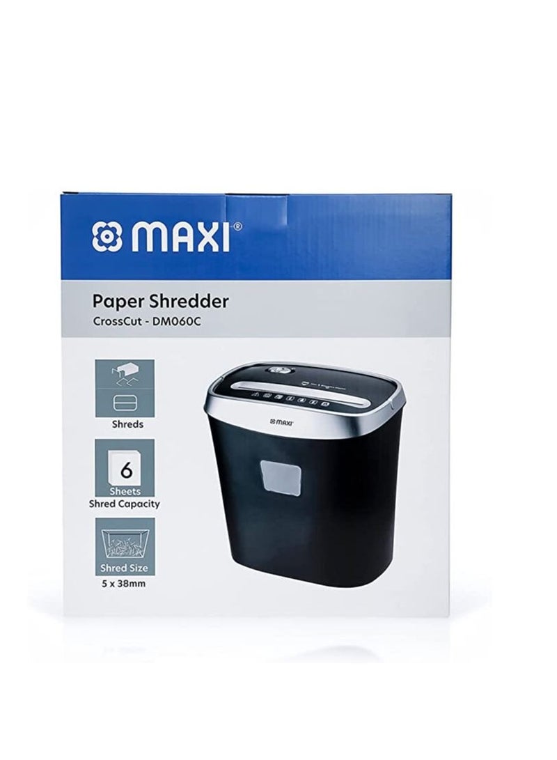 Maxi ماكينة تقطيع ماكسي كروس كت 060C، 6 أوراق، أسود