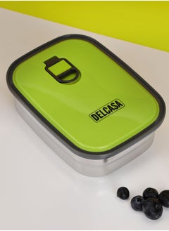 DELCASA Delcasa 1100ML Stainless steel box Food Container lunch box DC2339 with polymer vent hole Lid  - Image 1