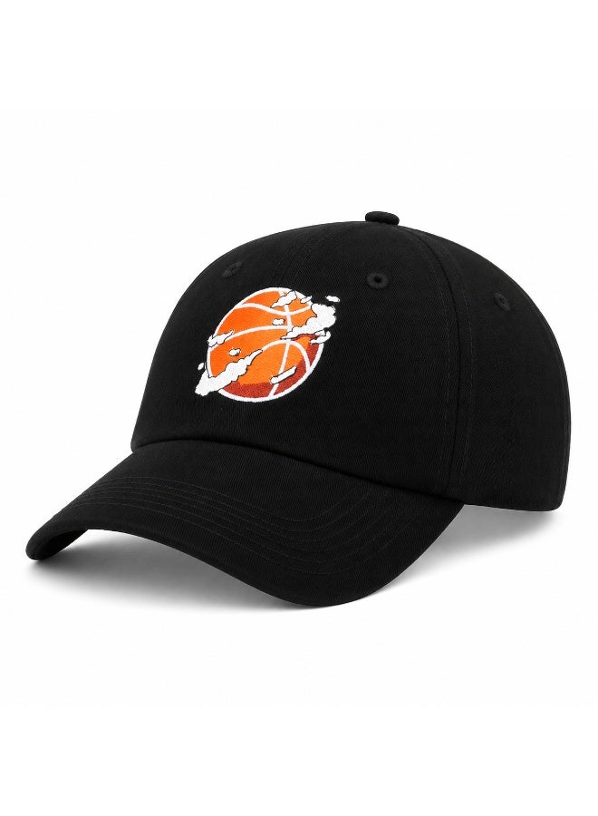Monkey Troopers MT Play Printed Baseball Cap Premium Polyester Material Black Adjustable Cap with Metal Buckle Strap Streetwear Fashion Hat with Front Baseball Logo & Back MT Embroidery - Image 1