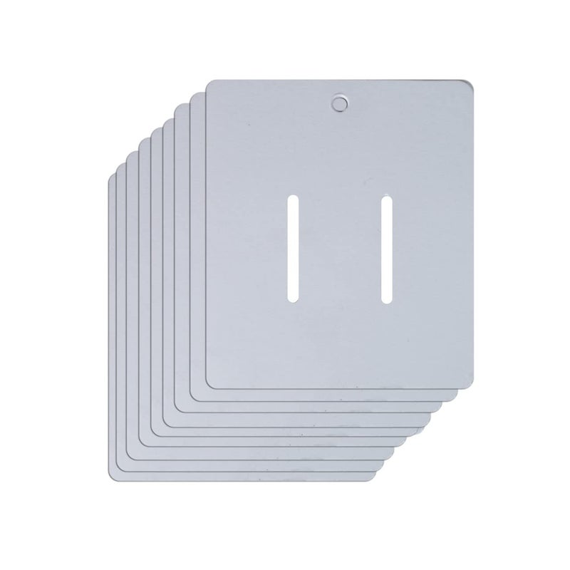 Zenomia White Paper Cardboard Hair Clip Claws Blank Cards Jewelry Display Bow Organizer Tags Holder Rectangle Paper Cardboard for Accessories Display (50pcs) (3.15X2.75) - Image 1