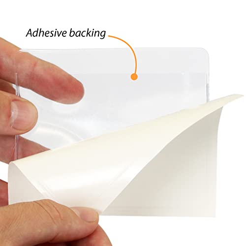 SmartSign (Pack of 25) Parking Permit Holder for Windshield | 3.375 x 4.062 inch Horizontal Holder for Car/Vehicle, Clear Vinyl, Front Stick Adhesive for Inside Window - Image 4