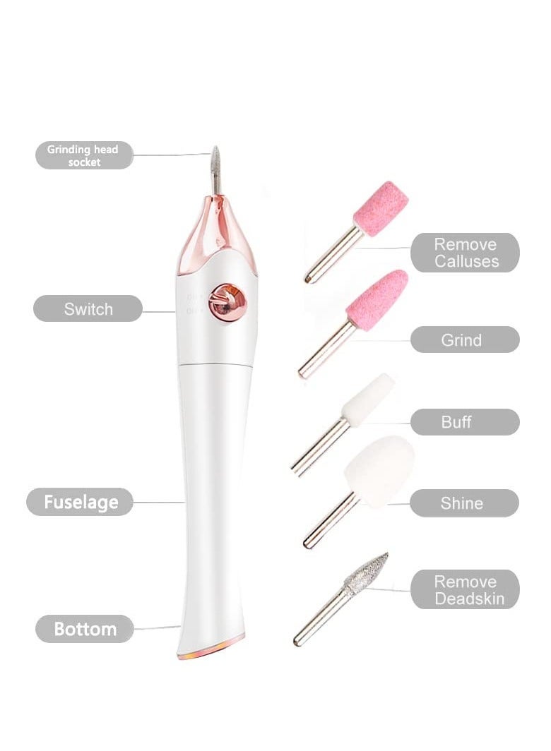 Y&D Professional Electric Nail File Drill with 5pcs BitsUV Light Stand Manicure Pedicure Kit for Acrylic Gel Nails Callus RemoverCordless Hand Foot Acrylic Tools(Need Battery)  - Image 2