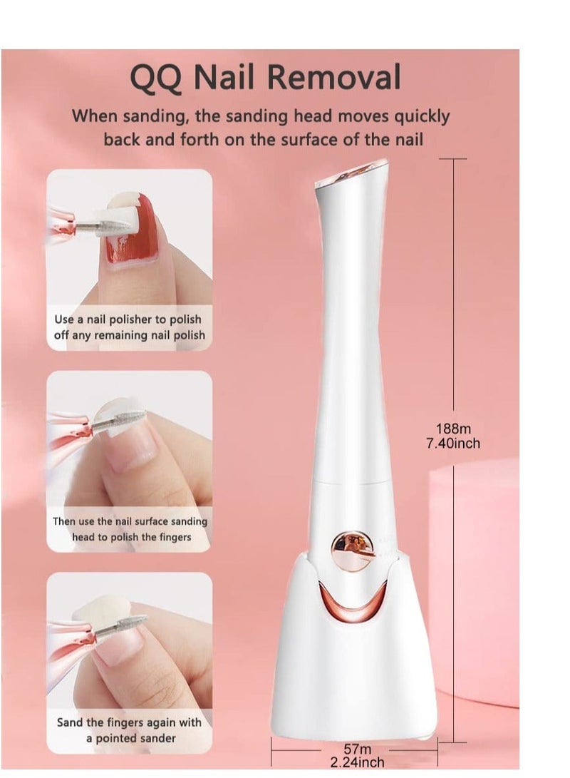 Y&D Professional Electric Nail File Drill with 5pcs BitsUV Light Stand Manicure Pedicure Kit for Acrylic Gel Nails Callus RemoverCordless Hand Foot Acrylic Tools(Need Battery)  - Image 5