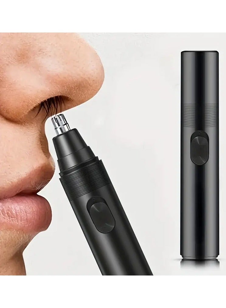 Goolsky 1pc Nose Hair Trimmer, Professional Painless Nose And Ear Hair Trimmer For Women Men, Stainless Steel Head Nose Hair Remover, Mute Efficient Battery-Operated Easy To Clean - Image 1