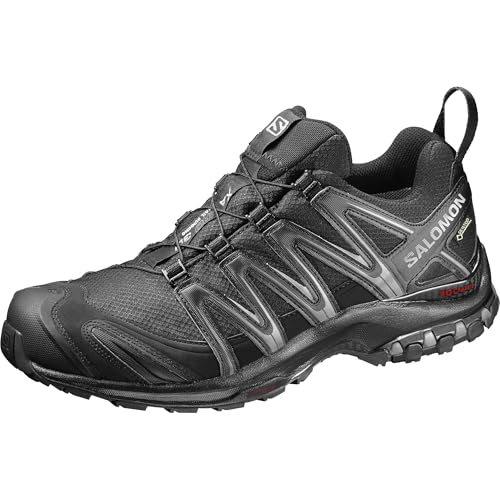 Salomon Men's XA PRO 3D Gore-TEX Trail Running Shoes for Men, Black/Black/Magnet, 14 - Image 1