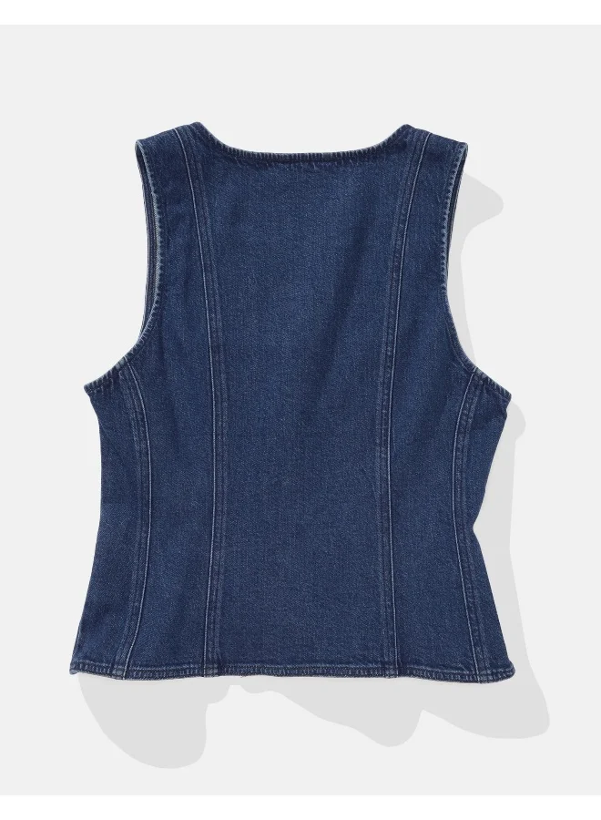 American Eagle Denim Vest