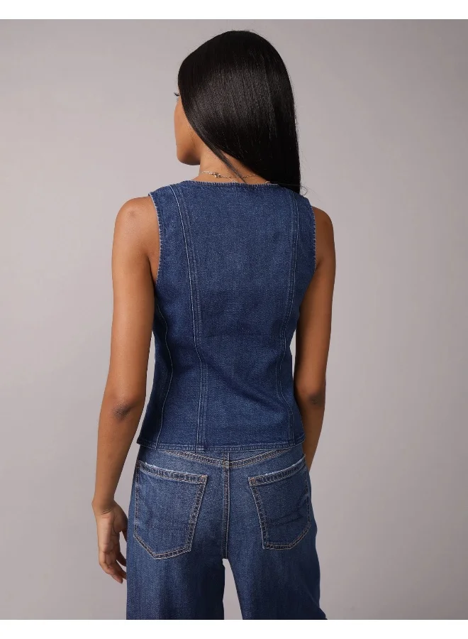 American Eagle Denim Vest