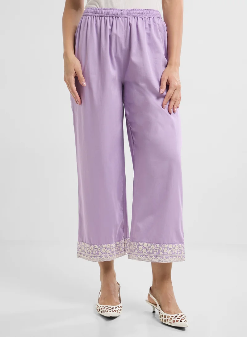 Biba Embroidered Straight Suit Set