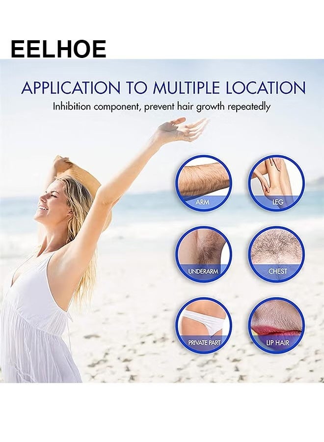 EELHOE Hair Removal Spray For Men, Painless Hair Removal Spray Armpit Gentle Hair Remover Refreshing Quick Hair Removal Spray, Natural Ingredient Hair Removal Spray For Men - Image 3